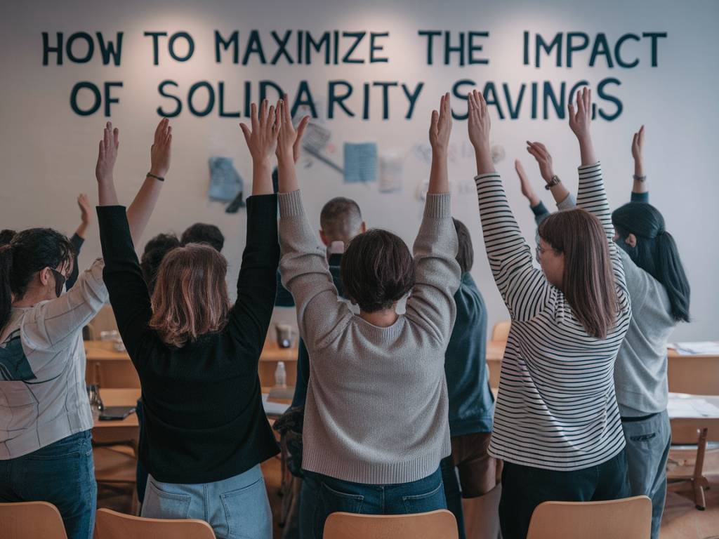 how to maximize the impact of solidarity savings