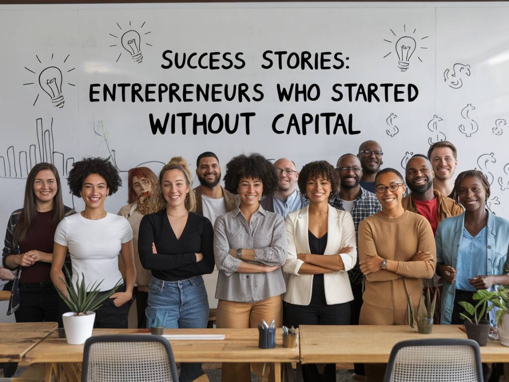 case studies success stories of entrepreneurs who started without capital